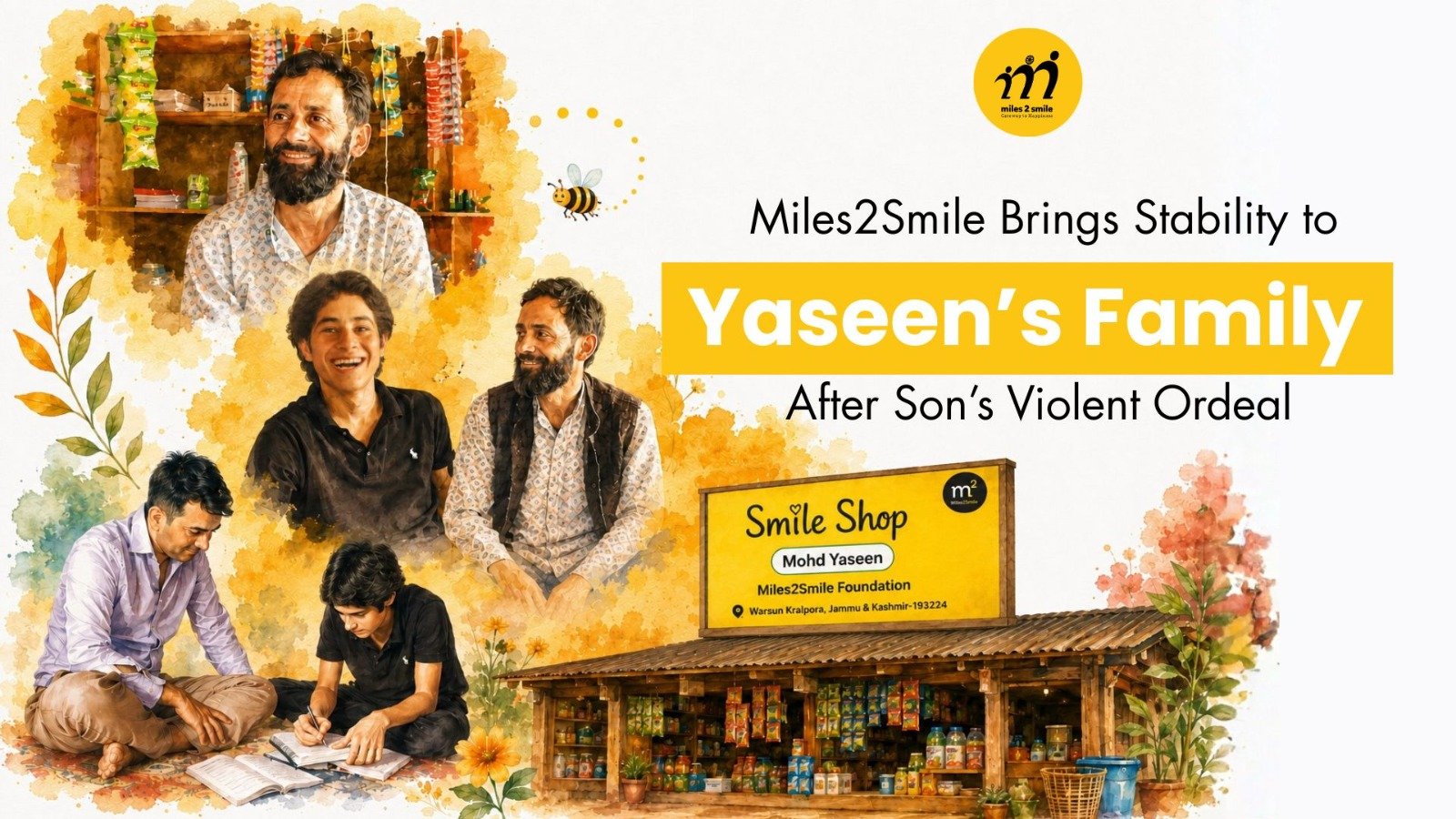 Miles2Smile Brings Stability to Yaseen’s Family After Son’s Violent Ordeal
